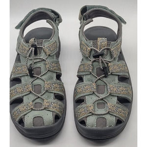LL Bean Sport River Sandals Hiking Trail Water Shoes Women's Size 10 M Teal